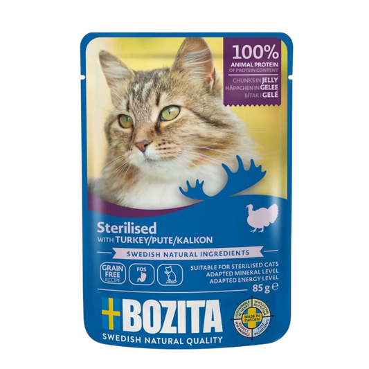 Bozita Sterilised Häppchen in Gelee mit Pute