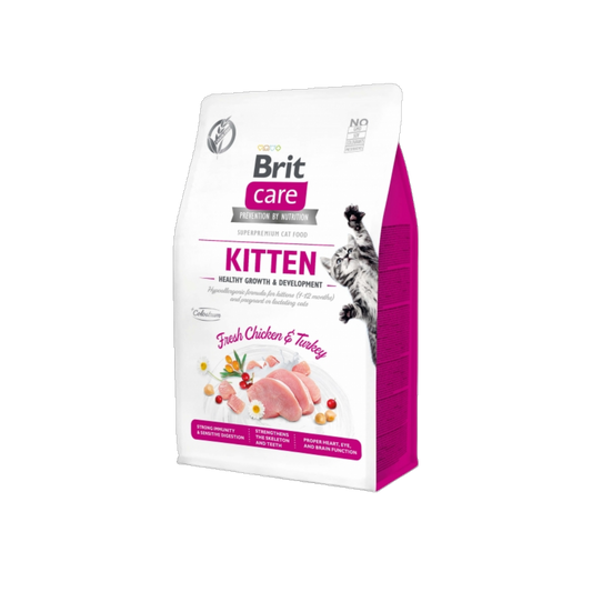 Brit Care Cat - Für junge Kätzchen und trächtige & säugende Katzen - mit frischem Huhn & Truthahn