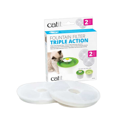 CATIT 2.0 Dreifachwirkender Trinkbrunnenfilter – Für sauberes, sicheres Trinkwasser