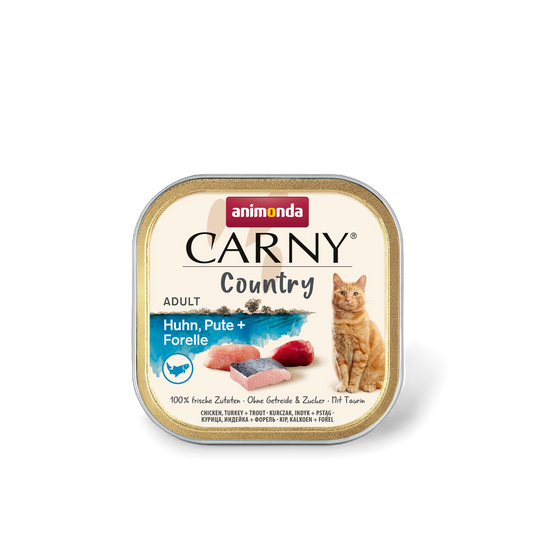 Carny Adult Country Huhn, Pute + Forelle – Landfleisch trifft feinen Fischgenuss