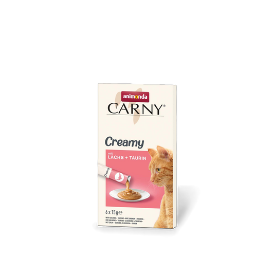 Carny Adult Creamy mit Lachs + Taurin – cremiger Premium-Snack mit Mehrwert