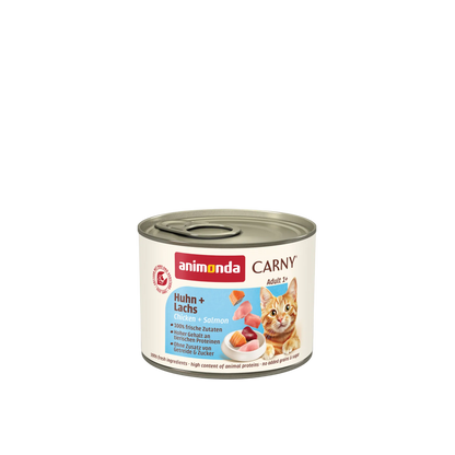 Carny Adult Huhn + Lachs – Fleischiger Genuss mit wertvollen Omega-3-Fettsäuren