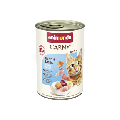 Carny Adult Huhn + Lachs – Fleischiger Genuss mit wertvollen Omega-3-Fettsäuren