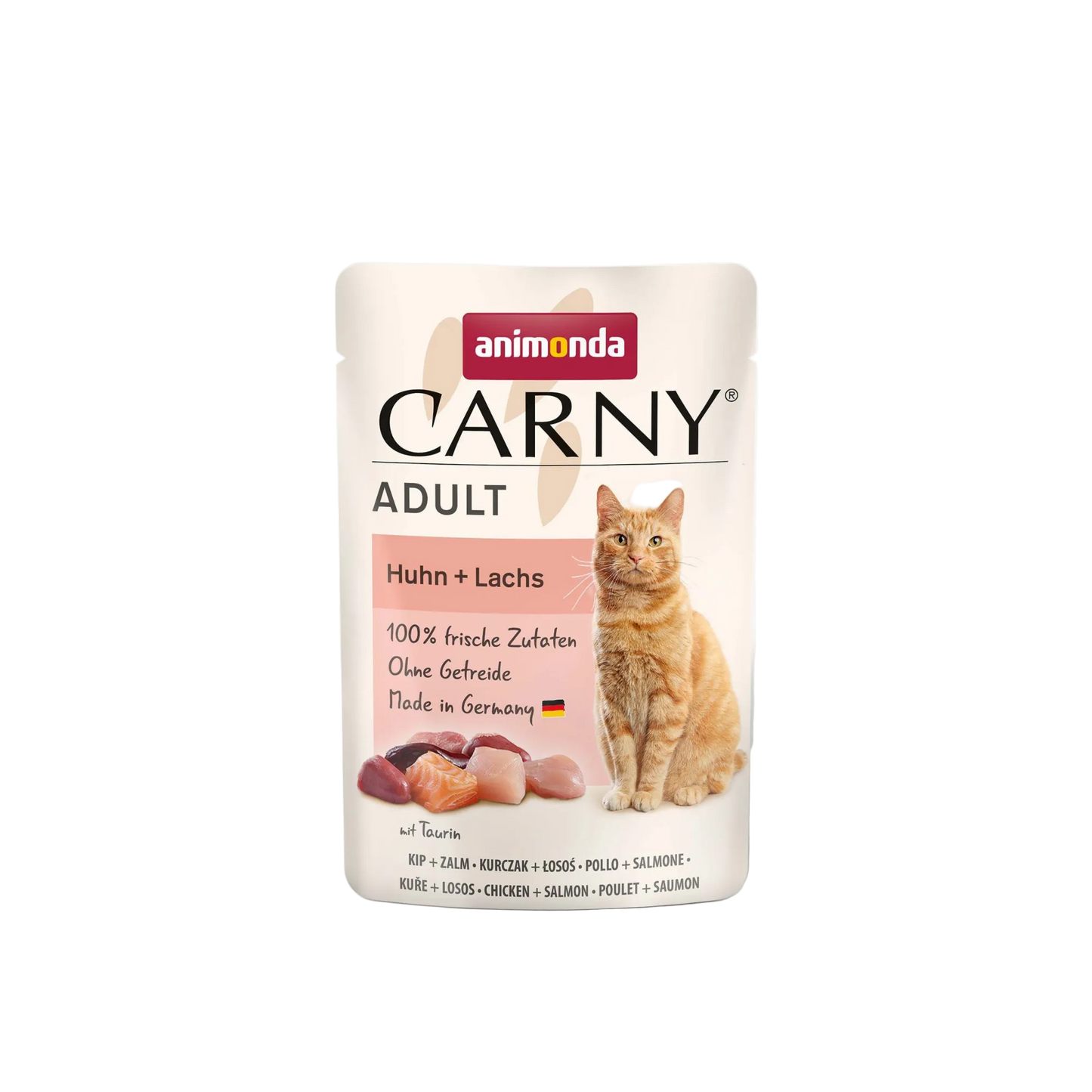 Carny Adult Huhn + Lachs – Hochwertiger Fleisch-Fisch-Mix für ausgewachsene Katzen