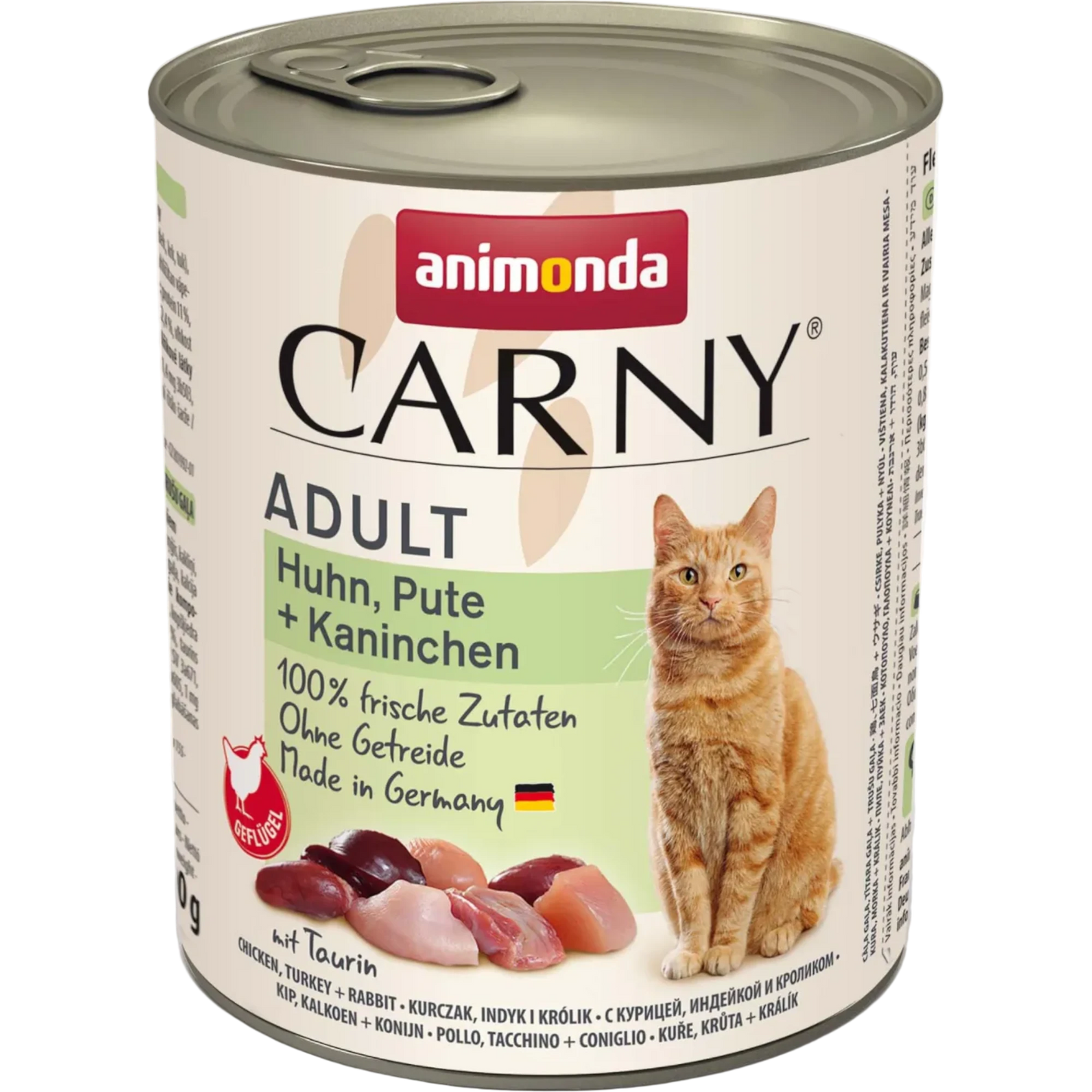 Carny Adult Huhn, Pute + Kaninchen – Reiner Fleischgenuss mit feiner Vielfalt