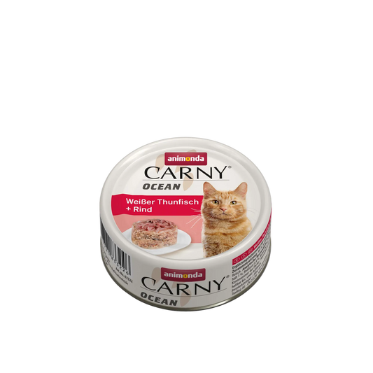 Carny Adult Ocean Weißer Thunfisch + Rind – Premium-Kombination aus Meer & Fleisch