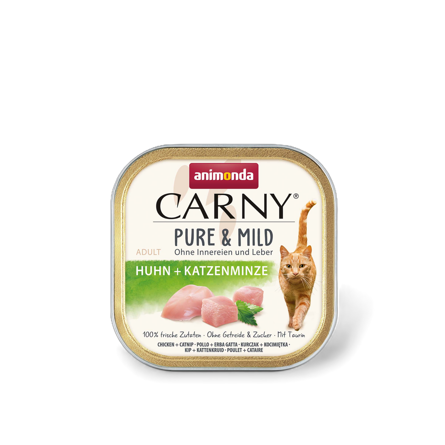 Carny Adult Pure & Mild Huhn + Katzenminze – sanfter Genuss in Premium-Qualität