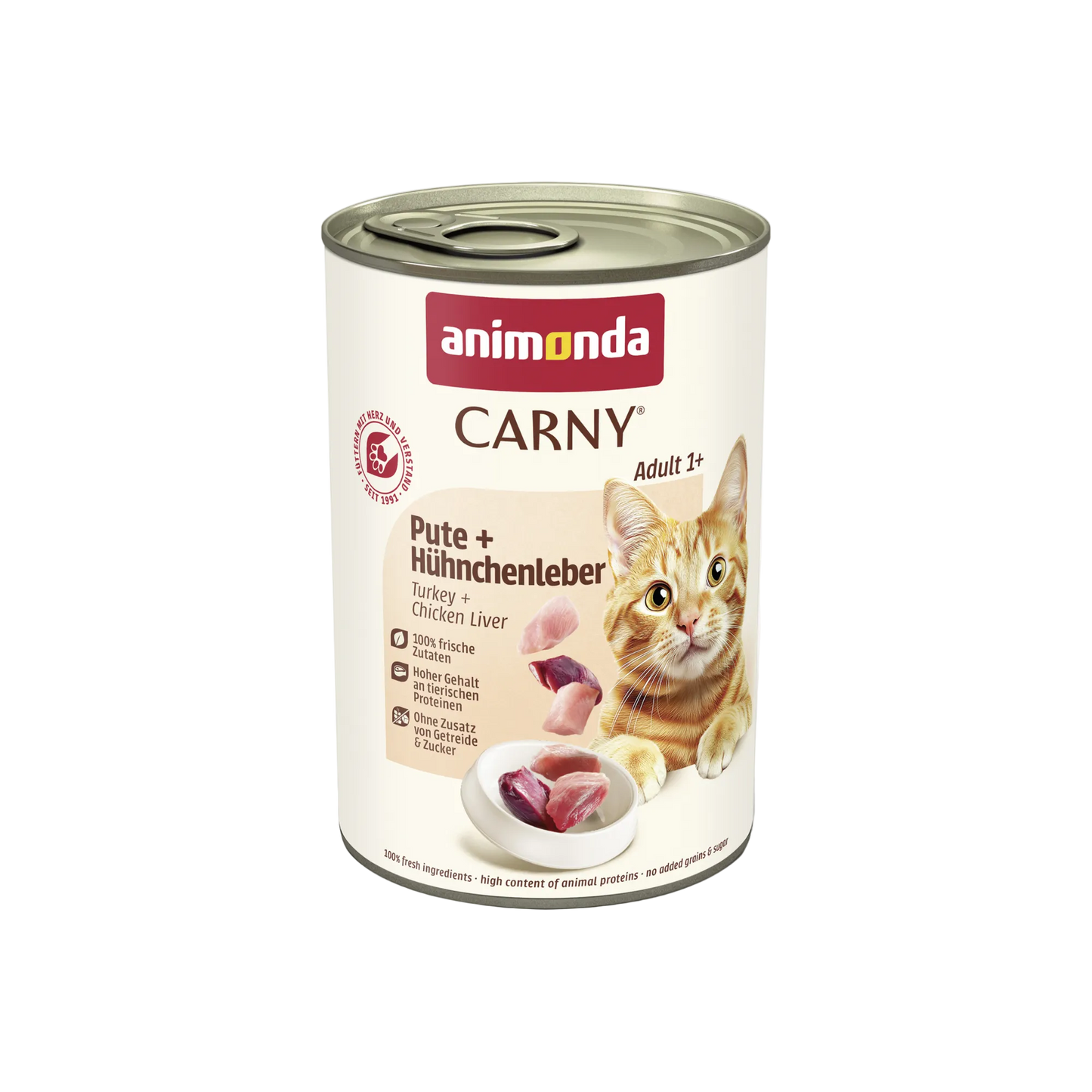 Carny Adult Pute + Hühnchenleber – Geflügelkompetenz klar umgesetzt