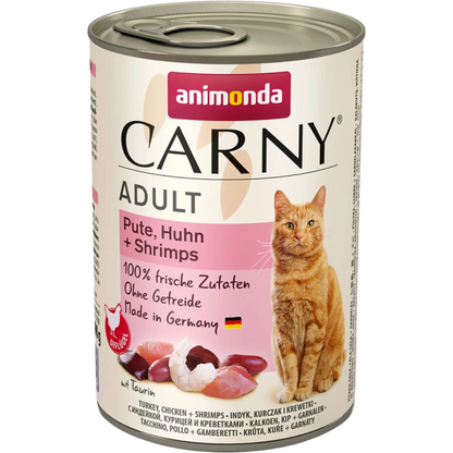 Carny Adult Pute, Huhn + Shrimps – Geflügel trifft Meeresdelikatesse