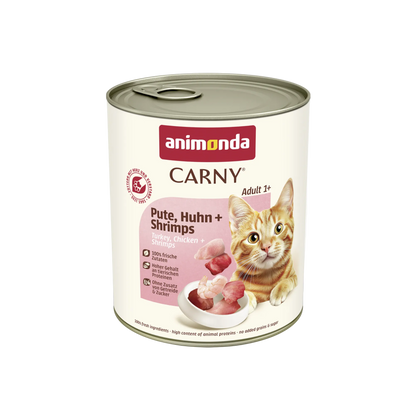 Carny Adult Pute, Huhn + Shrimps – Geflügel trifft Meeresdelikatesse