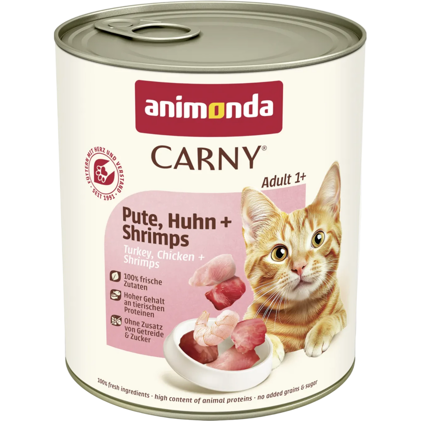 Carny Adult Pute, Huhn + Shrimps – Geflügel trifft Meeresdelikatesse
