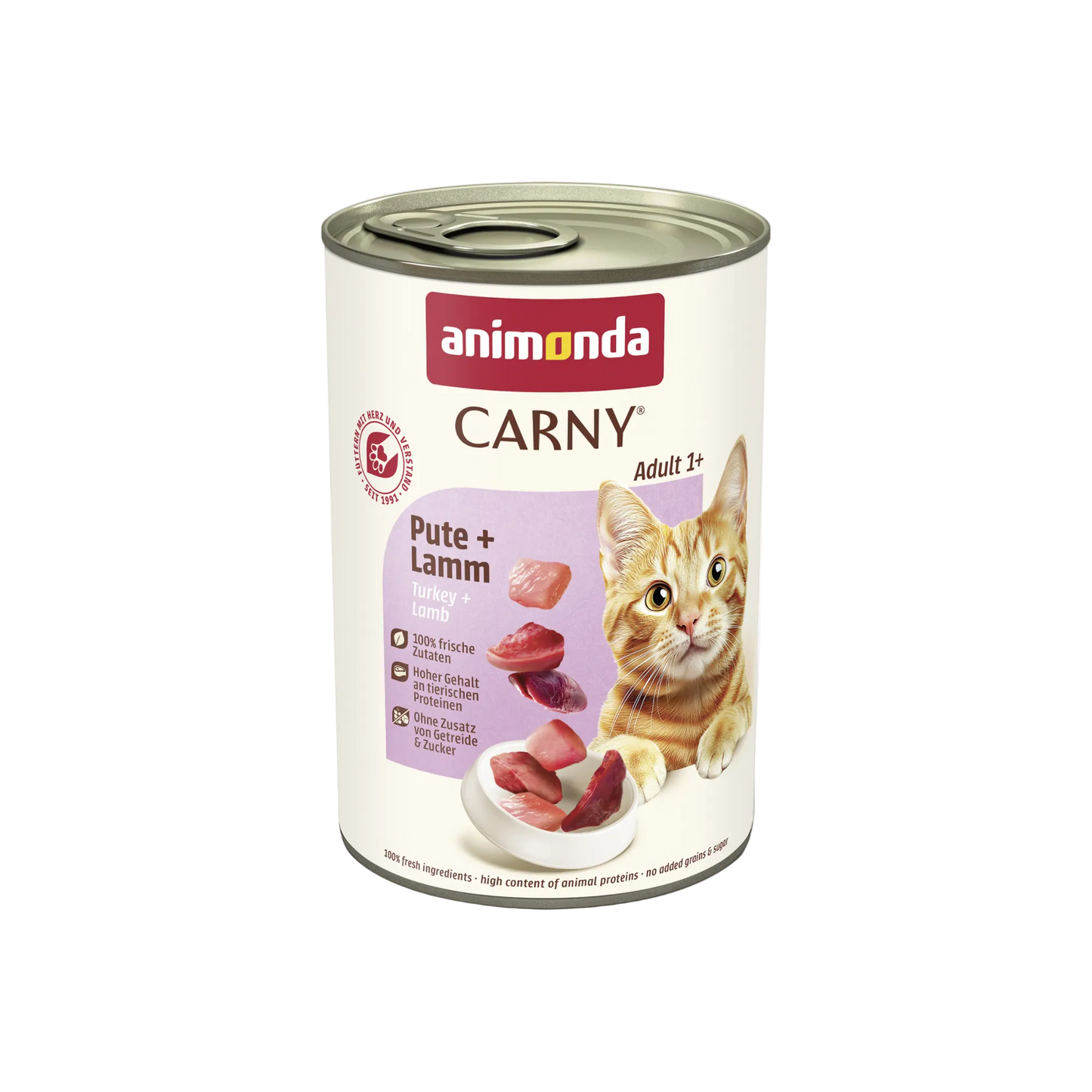 Carny Adult Pute + Lamm – Fein abgestimmter Fleischgenuss für ausgewachsene Katzen