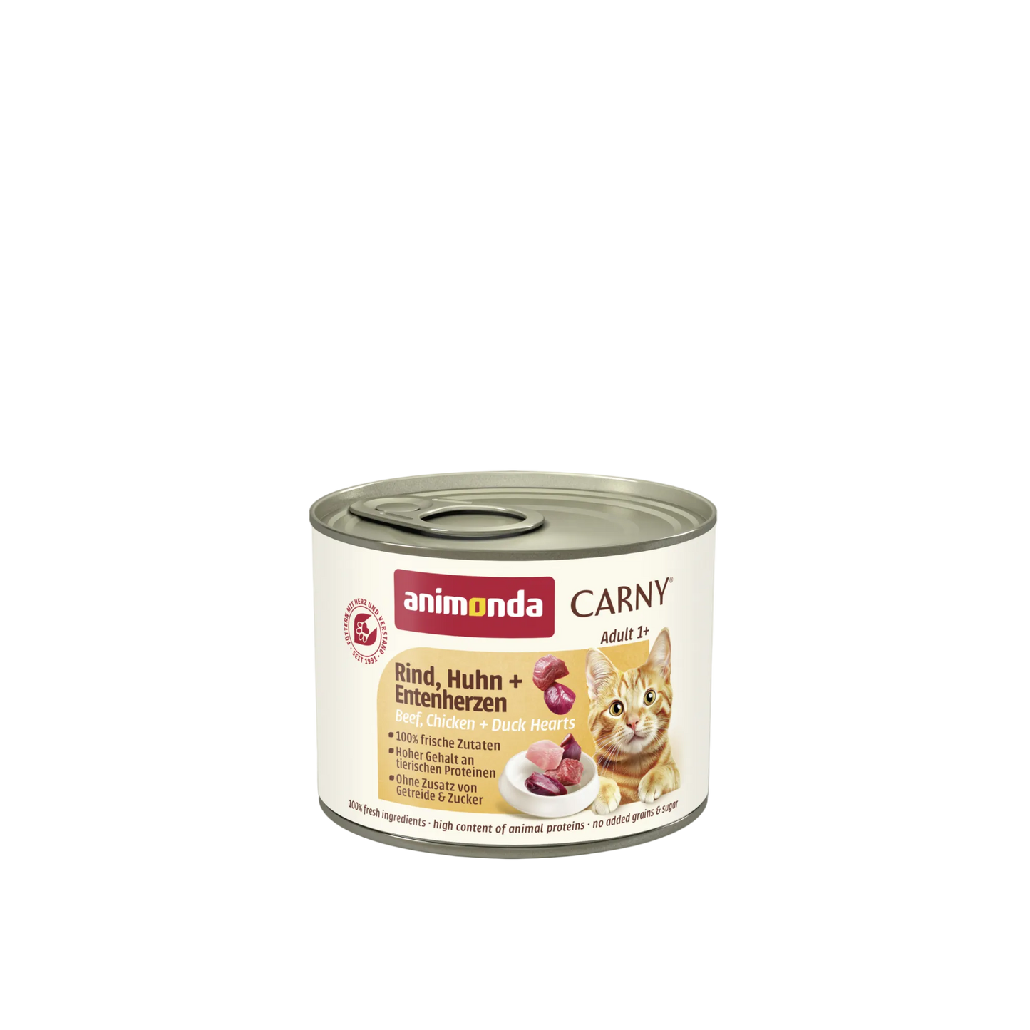 Carny Adult Rind, Huhn + Entenherzen – Fleischvielfalt mit saftiger Herz-Note