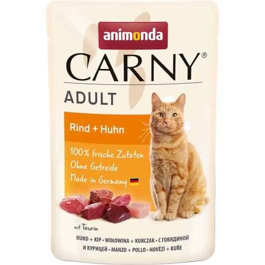Carny Adult Rind + Huhn – Purer Fleischgenuss für ausgewachsene Katzen