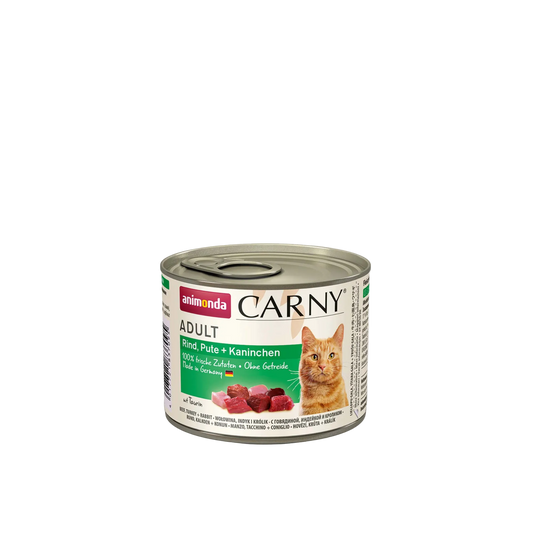 Carny Adult Rind, Pute + Kaninchen – Fleischvielfalt mit Premium-Anspruch