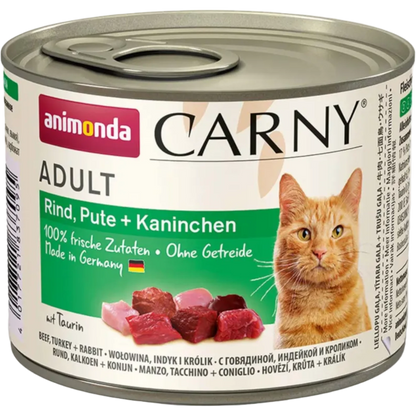 Carny Adult Rind, Pute + Kaninchen – Fleischvielfalt mit Premium-Anspruch