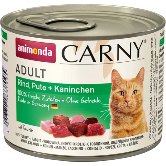 Carny Adult Rind, Pute + Kaninchen – Fleischvielfalt mit Premium-Anspruch