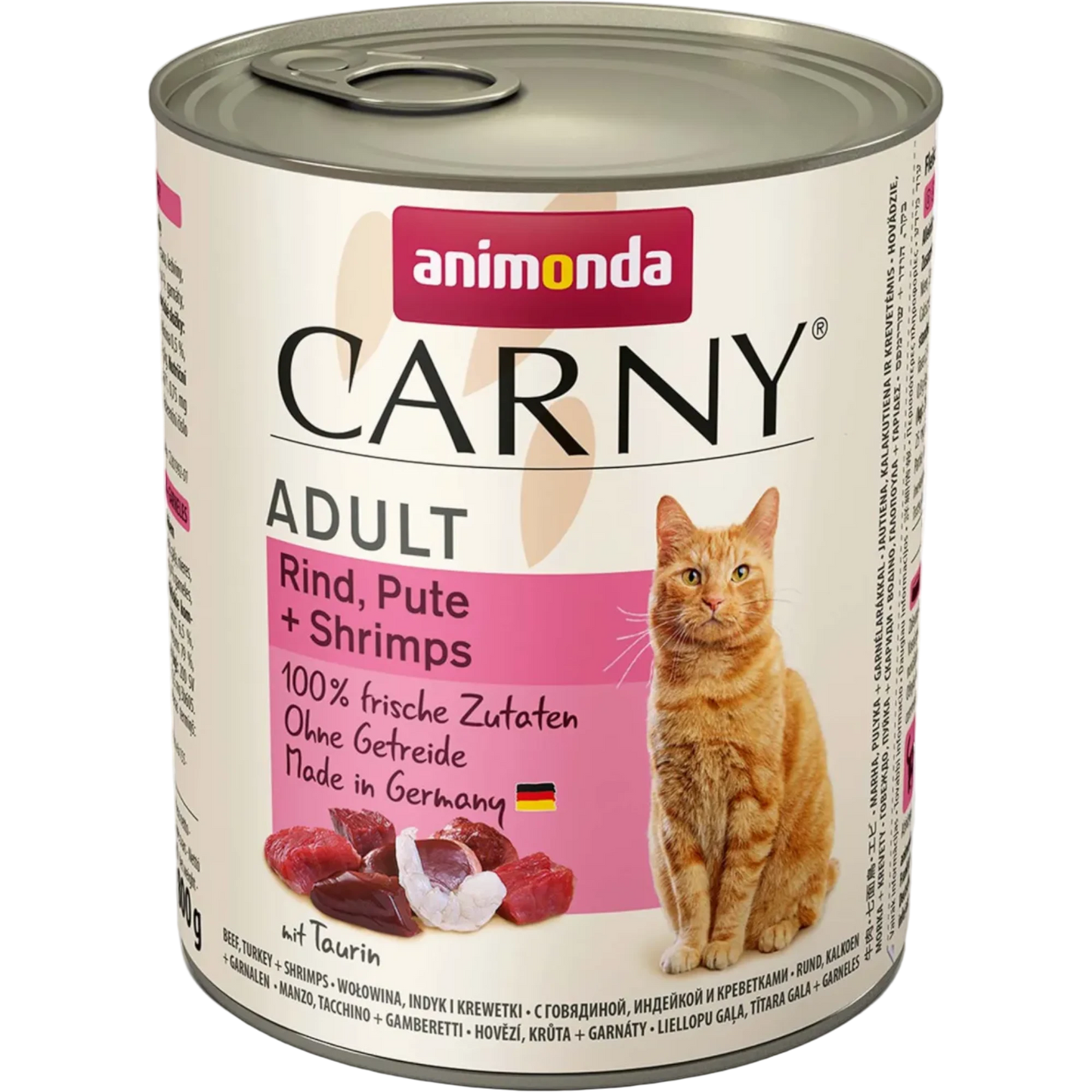Carny Adult Rind, Pute + Shrimps – Leckeres, fleischig-frisches Katzenfutter