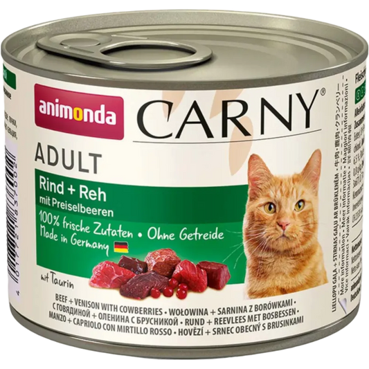 Carny Adult Rind + Reh mit Preiselbeeren – Wildgenuss mit feiner Fruchtnote