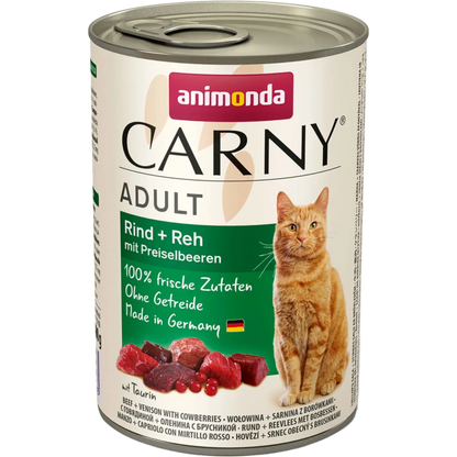 Carny Adult Rind + Reh mit Preiselbeeren – Wildgenuss mit feiner Fruchtnote