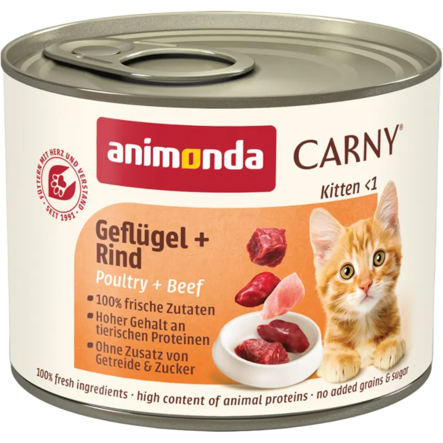 Carny Kitten Geflügel + Rind – solides Wachstumsfundament von Tag eins an