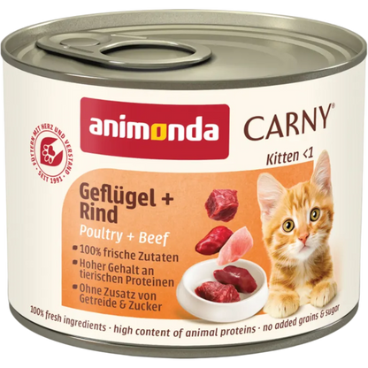 Carny Kitten Geflügel + Rind – solides Wachstumsfundament von Tag eins an