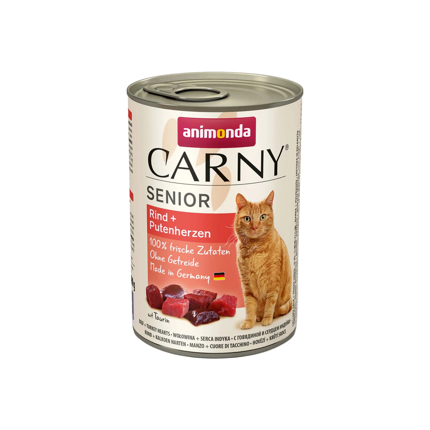 Carny Senior Rind + Putenherzen – Kraftvoller Fleischgenuss für reife Katzen