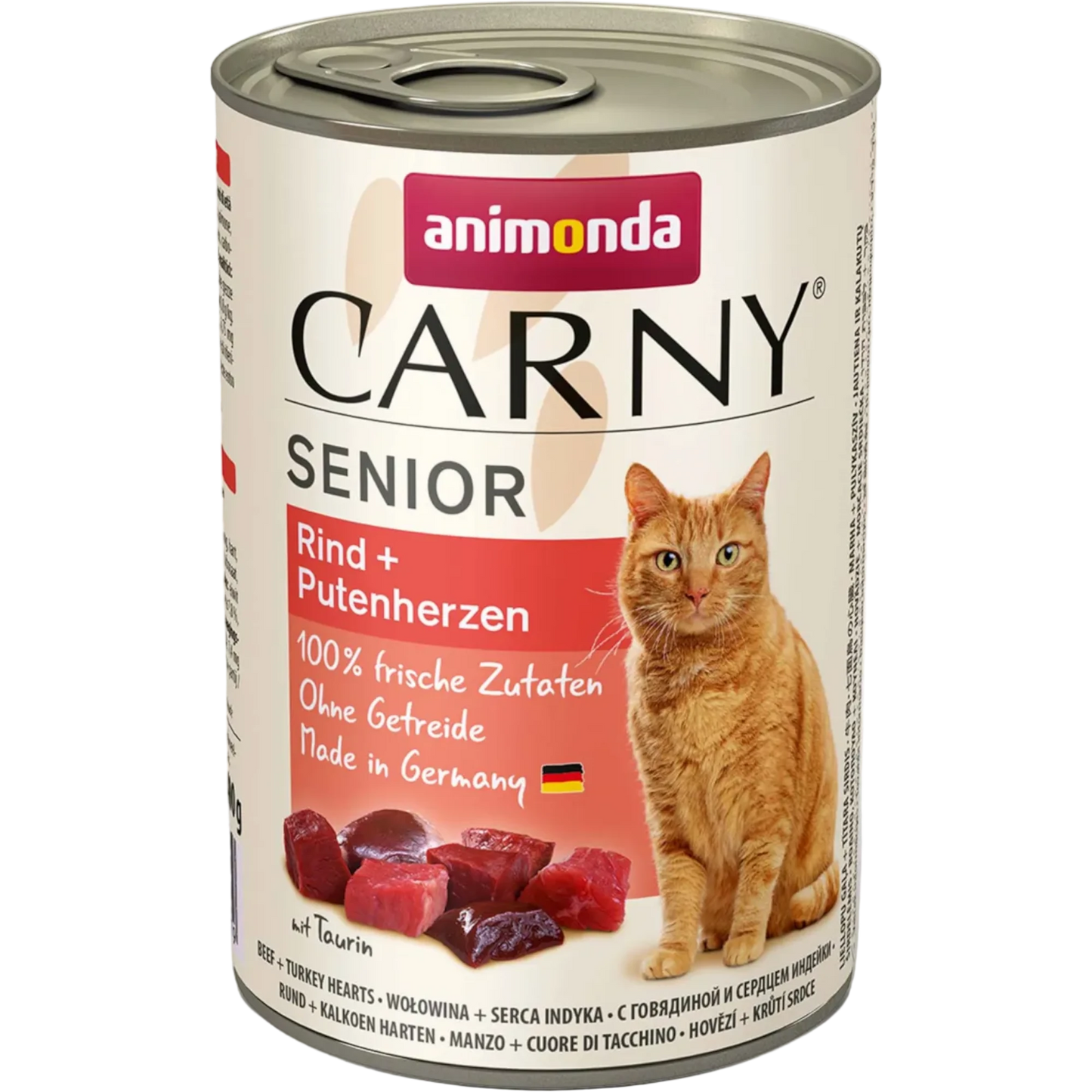 Carny Senior Rind + Putenherzen – Kraftvoller Fleischgenuss für reife Katzen