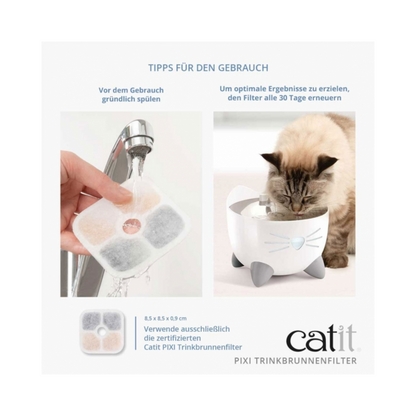 Catit PIXI Trinkbrunnenfilter – Für jederzeit sauberes, gesundes Wasser