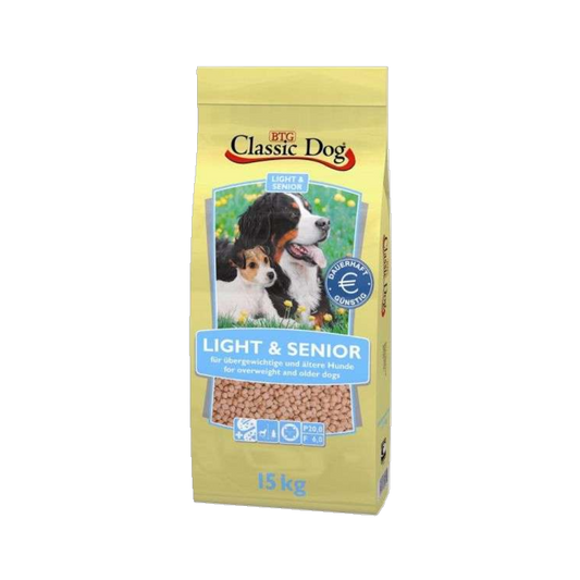 Classic Dog Light & Senior – Trockennahrung für ältere und ausgewachsene Hunde