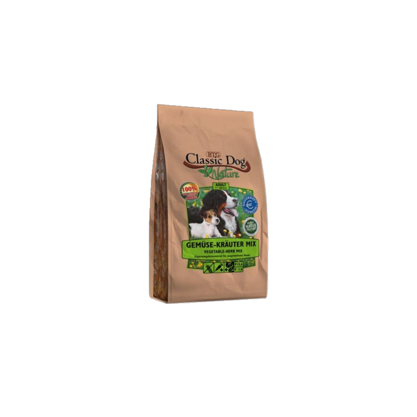 Classic Dog Nature Gemüse-Kräuter Mix – Ergänzungsfutter zur täglichen Ration