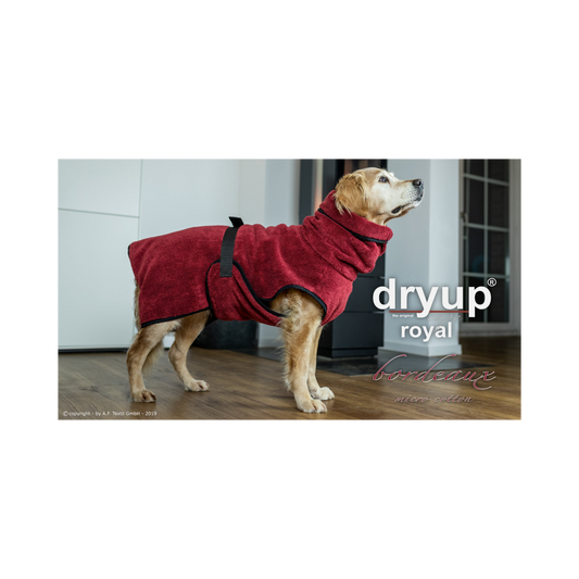 DRYUP CAPE Royal – Hundebademantel für stilvolle Trocknung