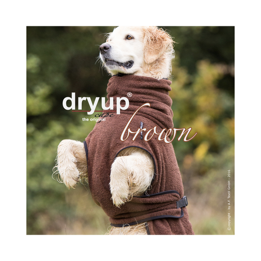 DRYUP CAPE Standard – Der hochwertige Hundebademantel aus Baumwolle L - XXL