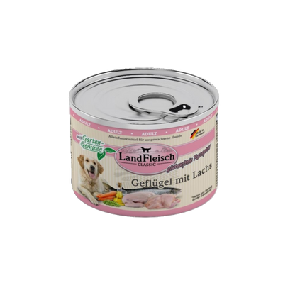 LandFleisch Dog Classic – Geflügel mit Lachs & Gartengemüse
