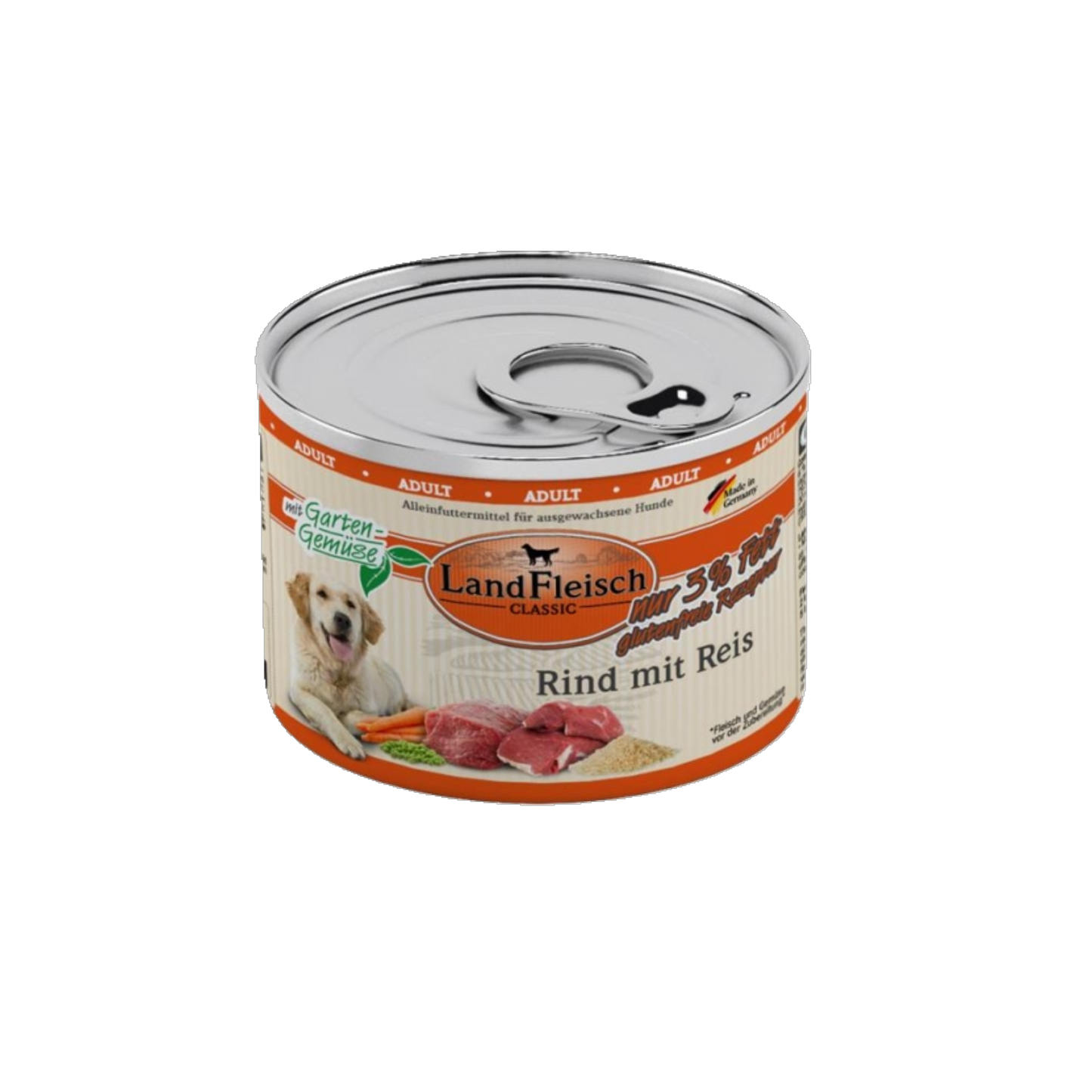 LandFleisch Dog Classic – Rind mit Reis & Gartengemüse extra mager