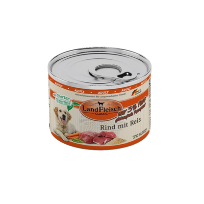 LandFleisch Dog Classic – Rind mit Reis & Gartengemüse extra mager