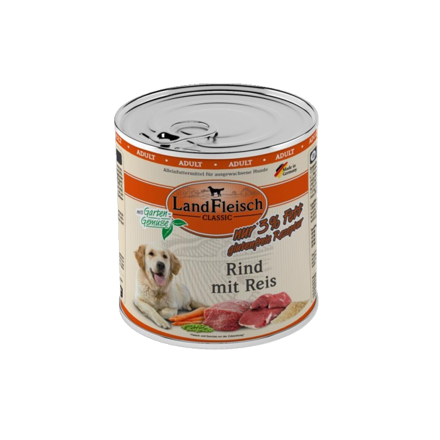 LandFleisch Dog Classic – Rind mit Reis & Gartengemüse extra mager