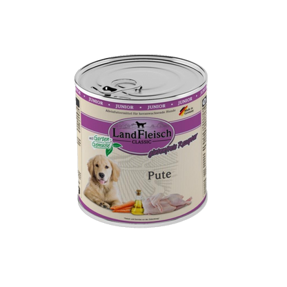 Landfleisch Dog Classic Junior – Pute mit Gartengemüse