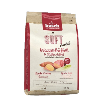bosch SOFT Maxi - Wasserbüffel & Süßkartoffel – Für große Hunde mit sensibler Verdauung