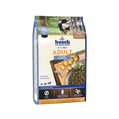 bosch Adult Fisch & Kartoffel – Vollnahrung für erwachsene Hunde mit Geschmack und Balance