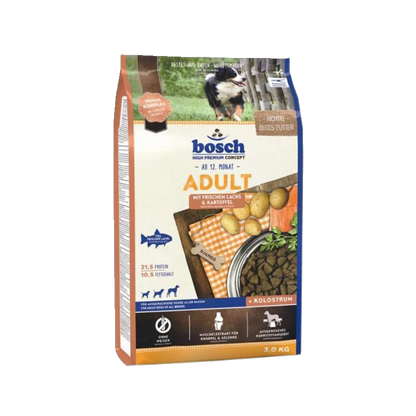bosch ADULT - Lachs & Kartoffel – Für ein aktives Leben mit glänzendem Fell