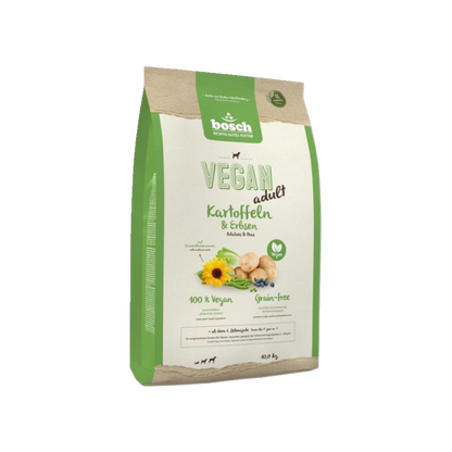 bosch HPC Vegan Adult Kartoffel & Erbsen – Pflanzliche Trockennahrung für ausgewachsene Hunde