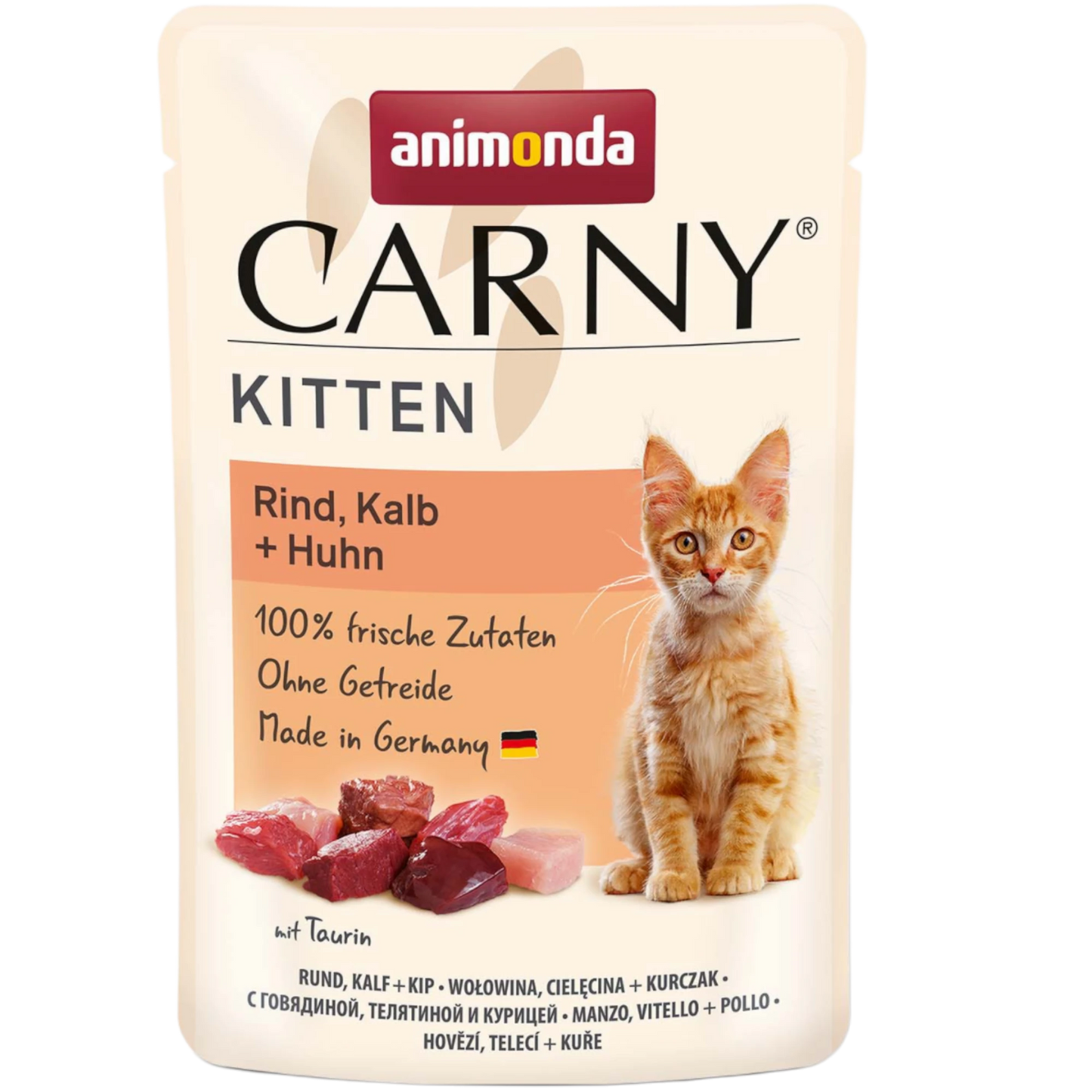 Carny Kitten Rind, Kalb + Huhn – Fleischvielfalt für gesundes Wachstum