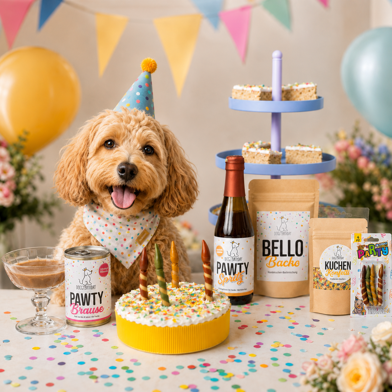 Doggybirthday - Geburtstags-Set