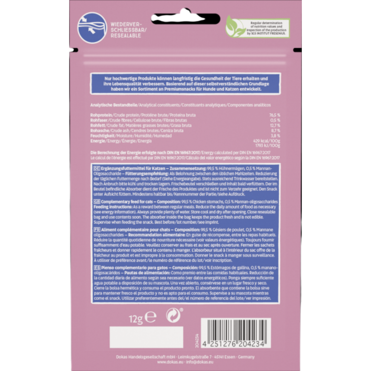 Dokas Cat - Hühnermägen (gefriergetrocknet)