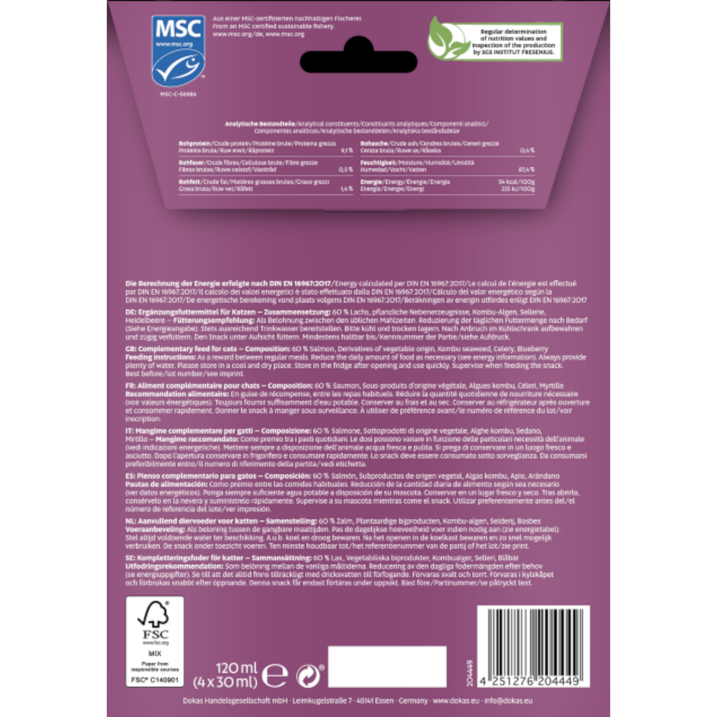 Dokas Cat - Lachs-Smoothie