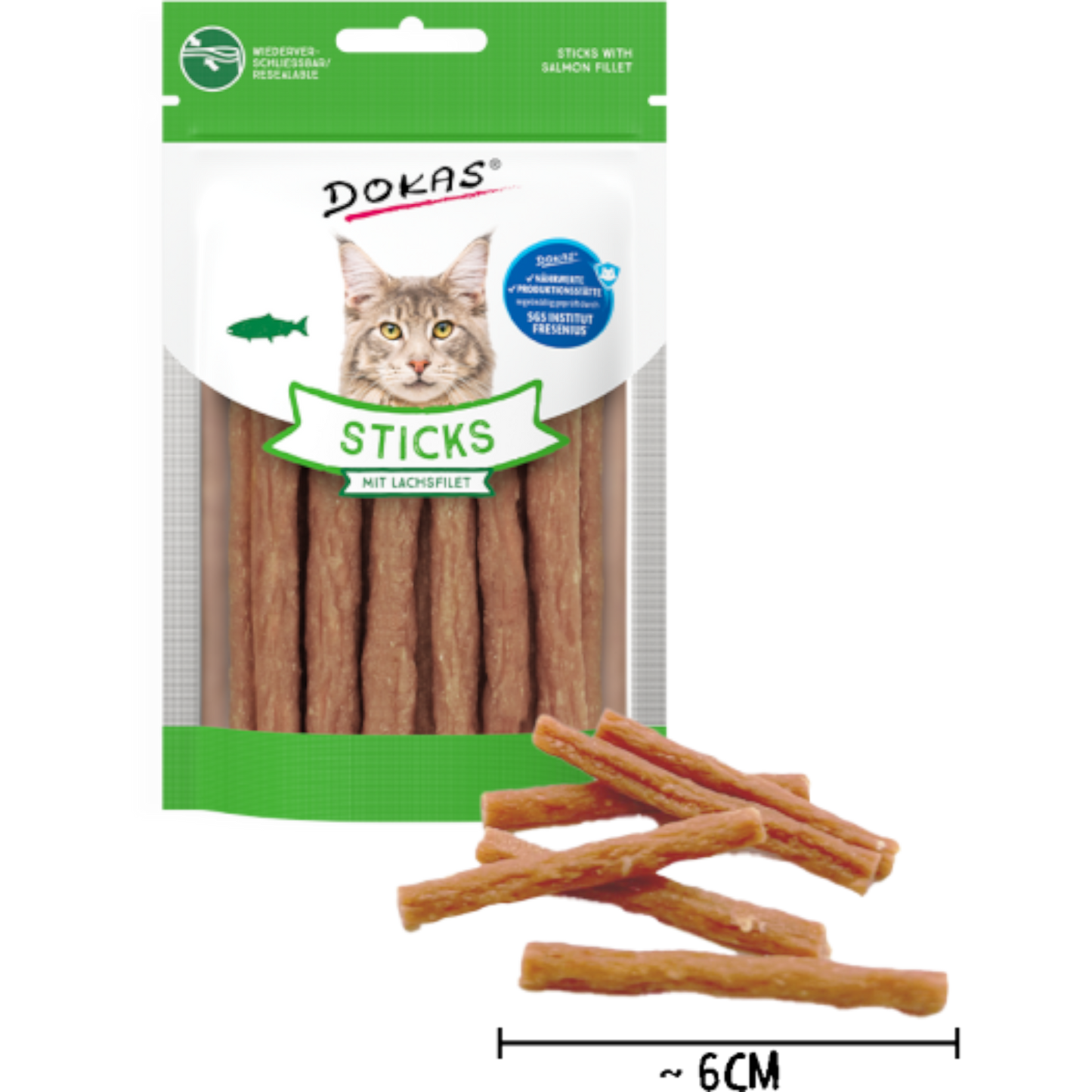 Dokas Cat - Sticks mit Lachsfilet