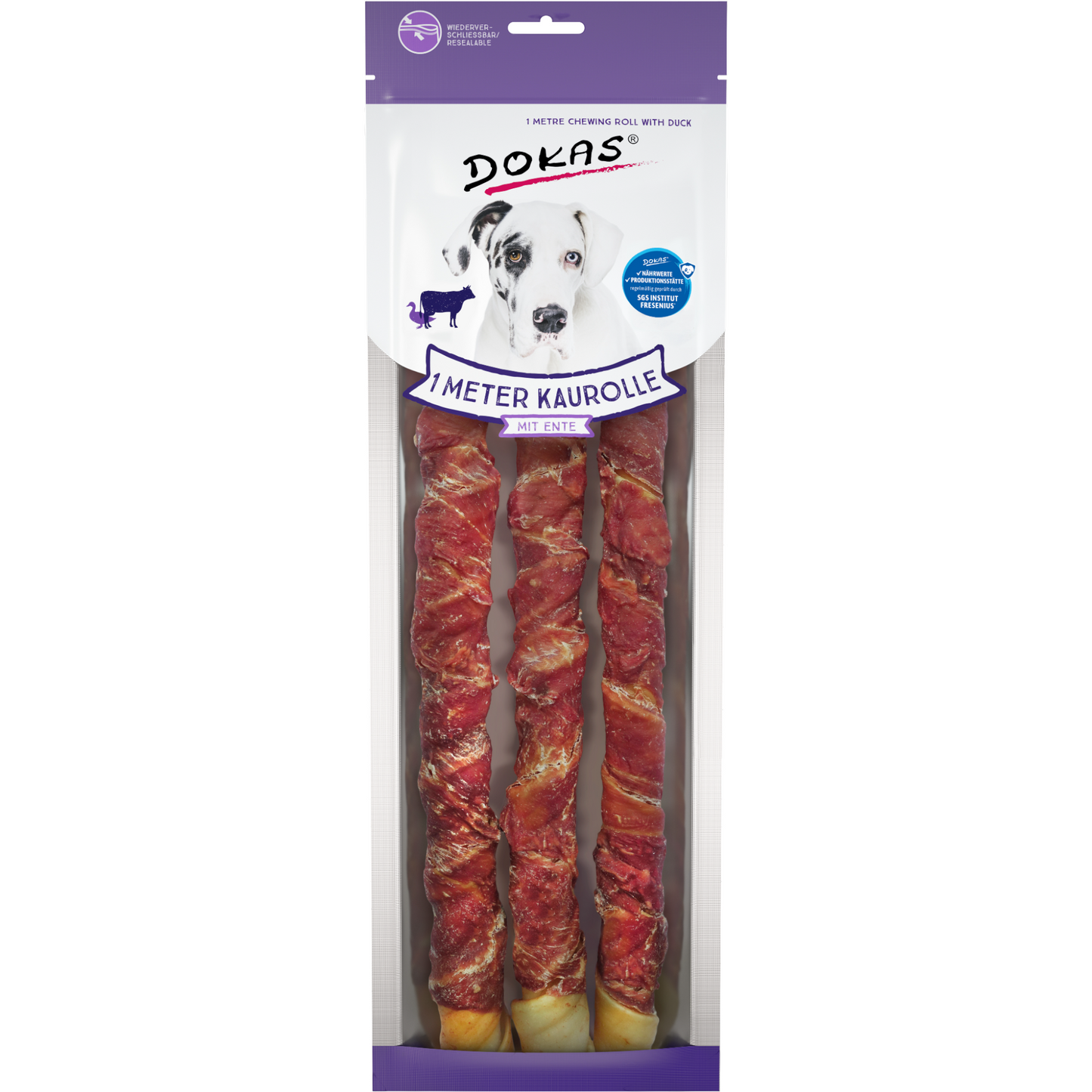 Dokas Dog - 1m Kaurolle mit Ente