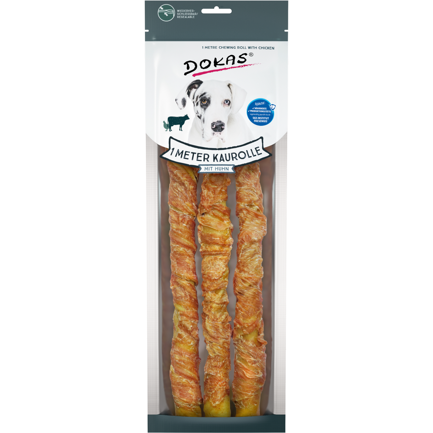 Dokas Dog - 1m Kaurolle mit Huhn