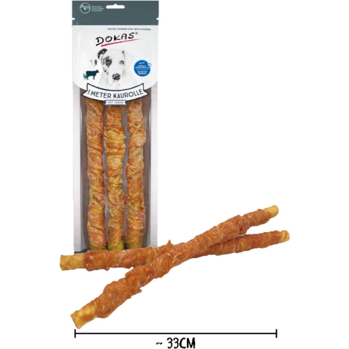 Dokas Dog - 1m Kaurolle mit Huhn